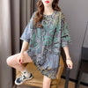 個性的なデザイン プリント 一目惚れ Tシャツ カットソー ワンピース＜S-3502＞