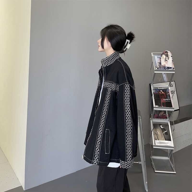 カジュアル 切り替え オシャレ度満点 長袖 ジャケット ブルゾン アウター＜S-2808＞