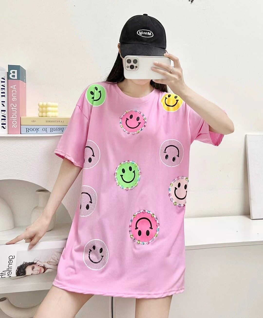 スウィート 好感度UP 海外トレンド カジュアル 全3色 半袖 Tシャツ ＜S-11506＞