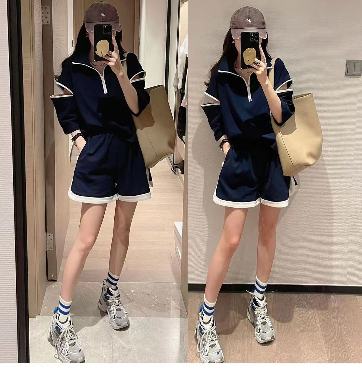 主役級 ファッション 今季マストバイ 個性派 半袖Ｔシャツⅹパンツセット<S-6533>
