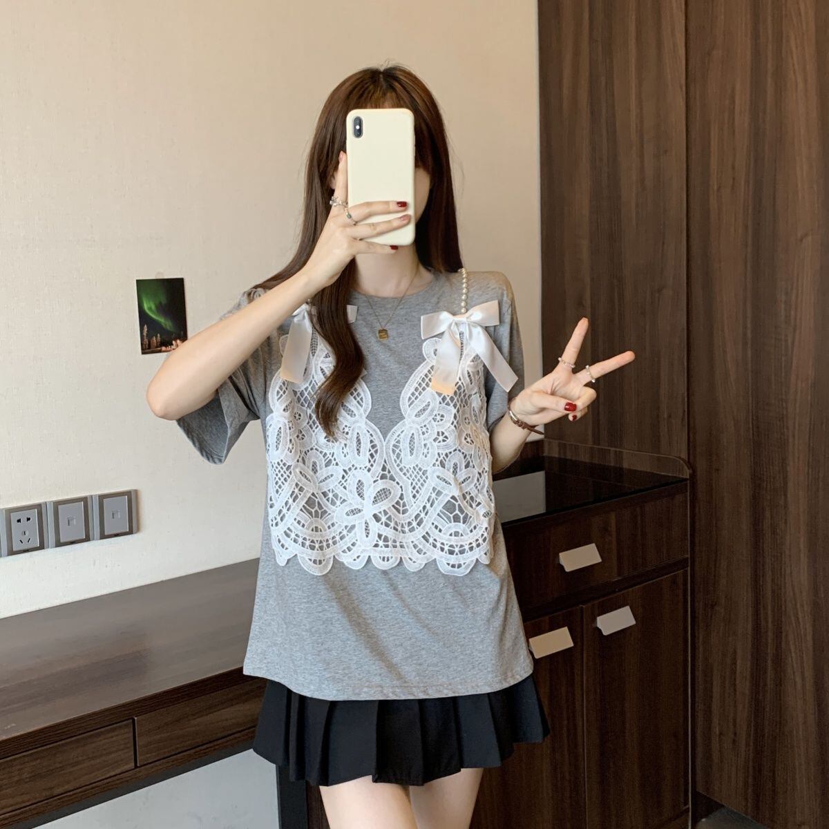 ファッション感満々 ロング丈 ゆったり 2色半袖Tシャツ＜S-10995＞