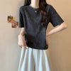着回し力抜群 ホットダイヤモンド 定番シンプル 全2色 半袖Tシャツ カットソー ＜S-8591＞