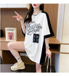 絶対流行 一目惚れ 個性的なデザイン 2色選択可 プリント Tシャツ カットソー＜S-8279＞