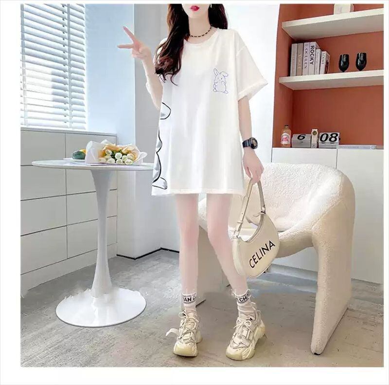 新商品 レース スウィートプリント 全2色 半袖Tシャツ ＜S-8715＞