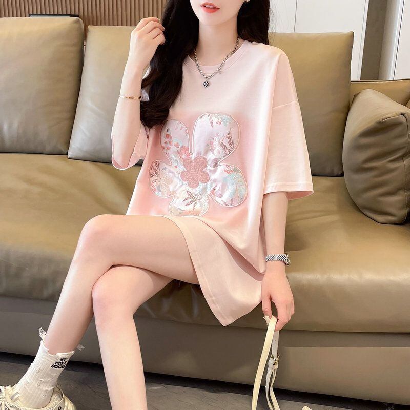 超人気 切り替え カジュアル プリント全3色 半袖Tシャツ カットソー ＜S-8609＞