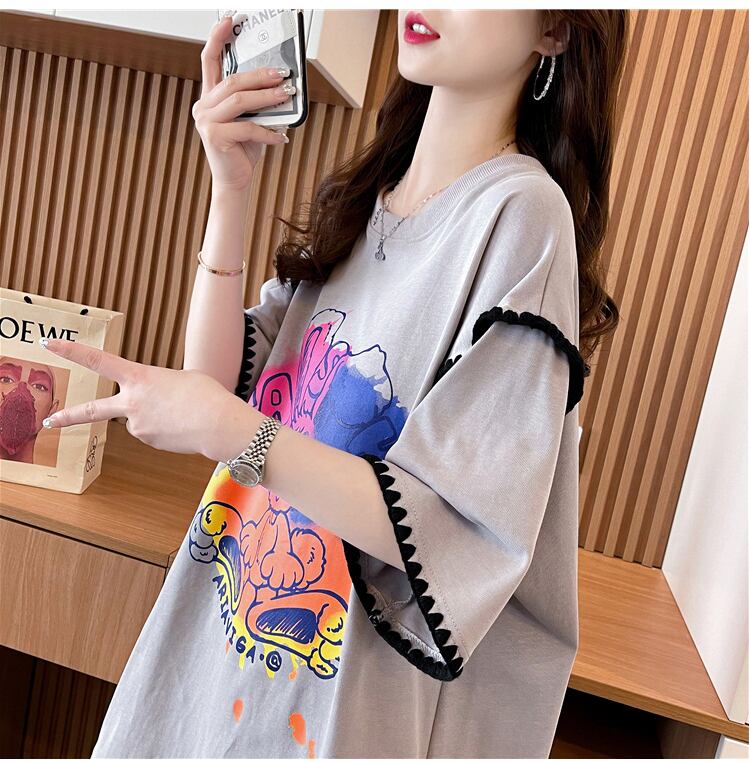 売り切れ必至 ファッション 着心地抜群 プリント 半袖 Tシャツ＜S-8336＞