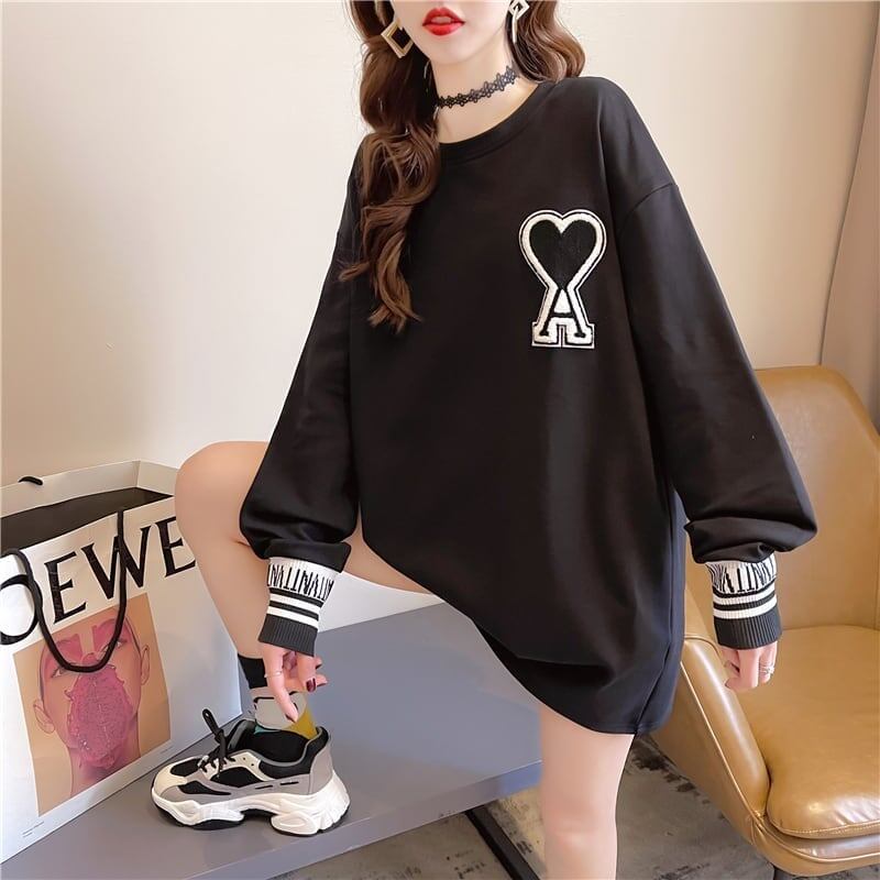 シンプル 切り替え ファッション プリント Tシャツ カットソー＜S-3664＞