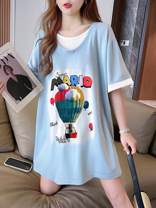 定番シンプル 売り切れ必至 美人度アップ 着回し力抜群 全5色 半袖Tシャツ<S-11376>