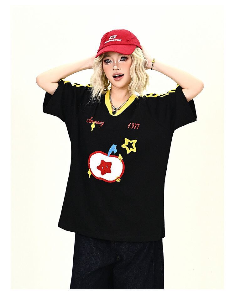 売り切れ必至 早い者勝ち 絶対流行 カジュアル 2色選択 Tシャツ<S-11545>