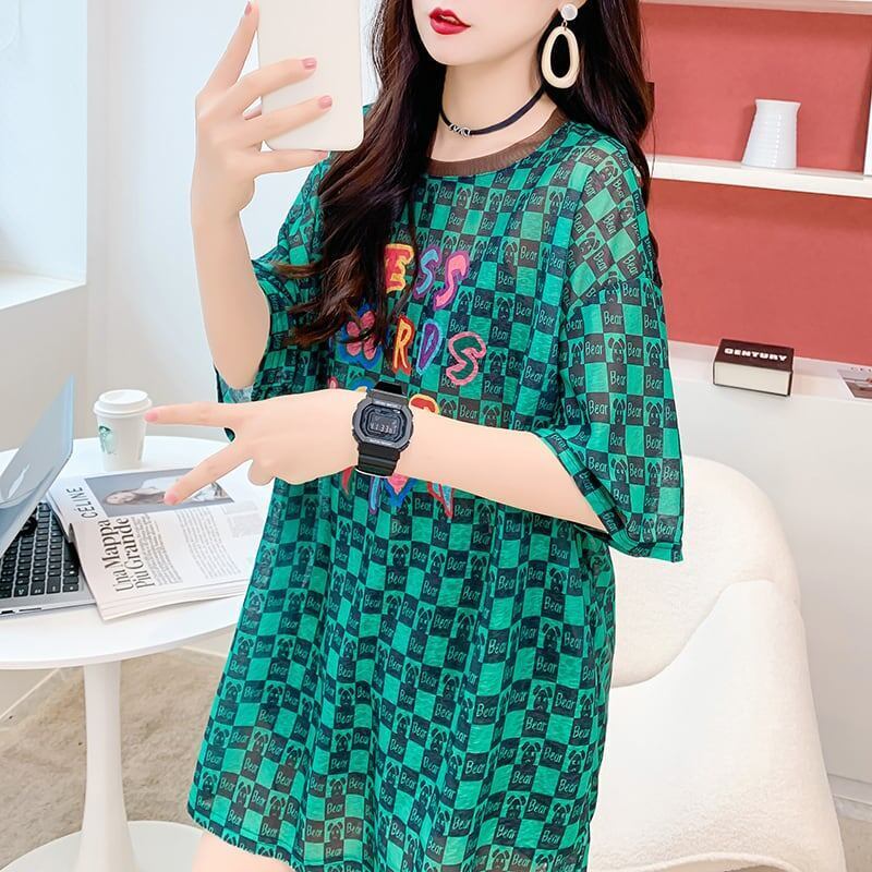ゆったり感アップ プリント オシャレ度満点 Tシャツ カットソー＜S-3331＞