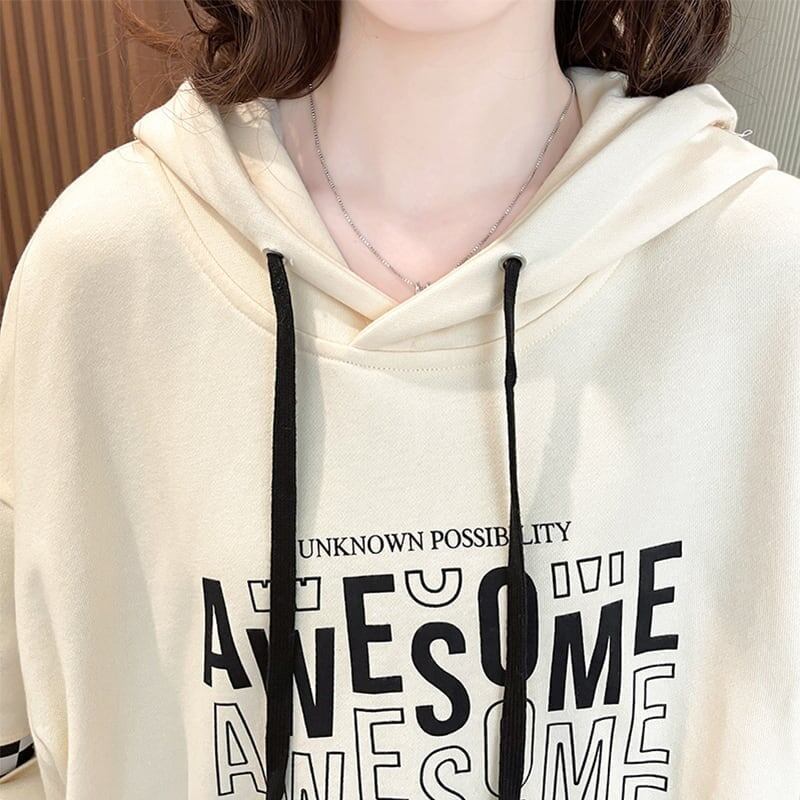 好感度満載 プリント 美感いっぱい スウェット パーカー＜S-3722＞