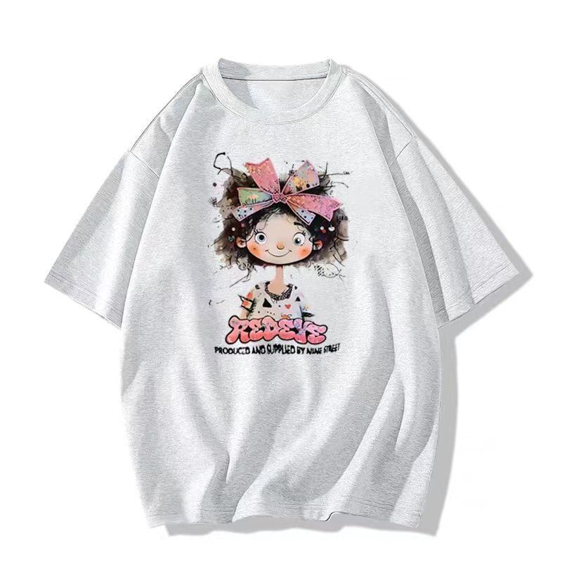 超人気 キュート カジュアル 全3色 半袖 Tシャツ <S-8670>