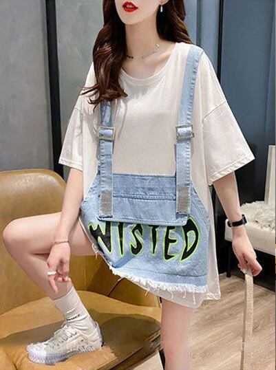 絶対欲しい カジュアル 上質 レイヤード風 全3色 半袖Tシャツ カットソー ＜S-8668＞