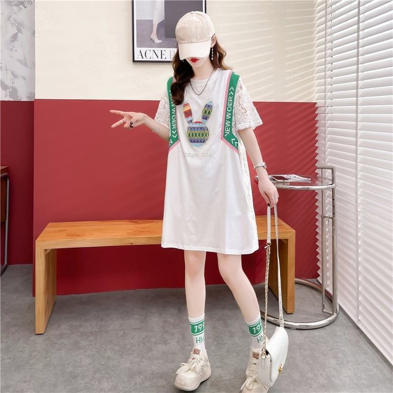 着心地抜群 プリント 女性力を高める Tシャツ カットソー＜S-3264＞