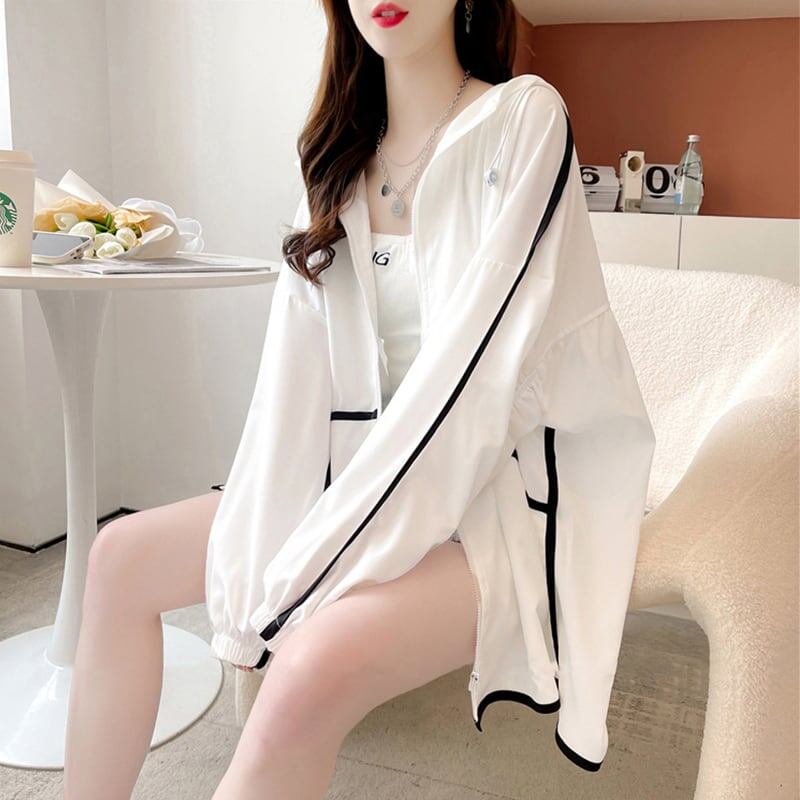 好感度満載 ゆったり感アップ 日焼け対策 ジャケット ブルゾン＜S-3086＞