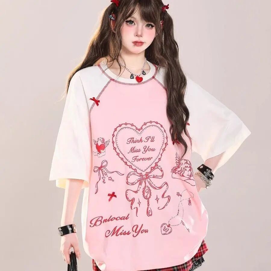スウィート 絶対流行 今季マストバイ 早い者勝ち カジュアル 2色選択 Tシャツ<S-11665>