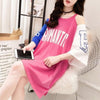 個性的なデザイン プリント 一目惚れ Tシャツ カットソー ワンピース＜S-3342＞