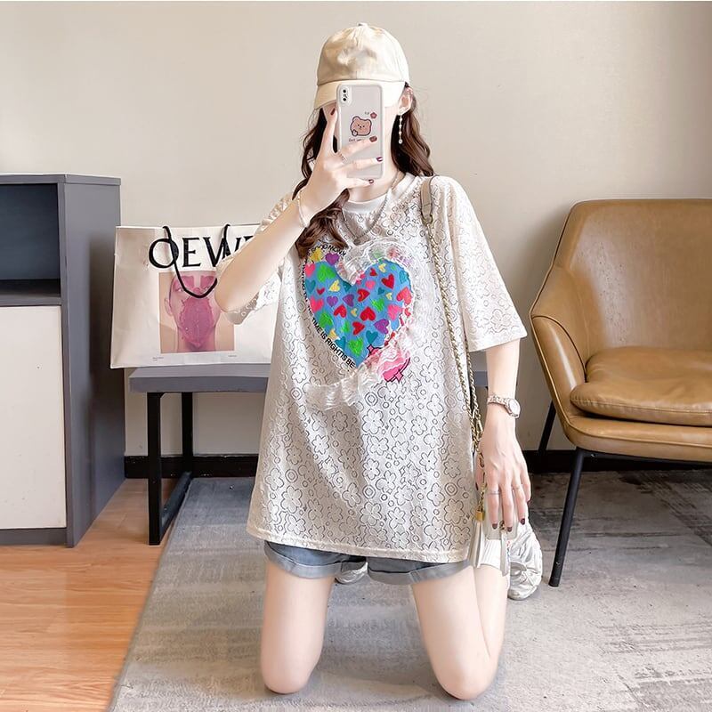 オシャレ度満点 プリント 高級感溢れる Tシャツ カットソー＜S-3336＞