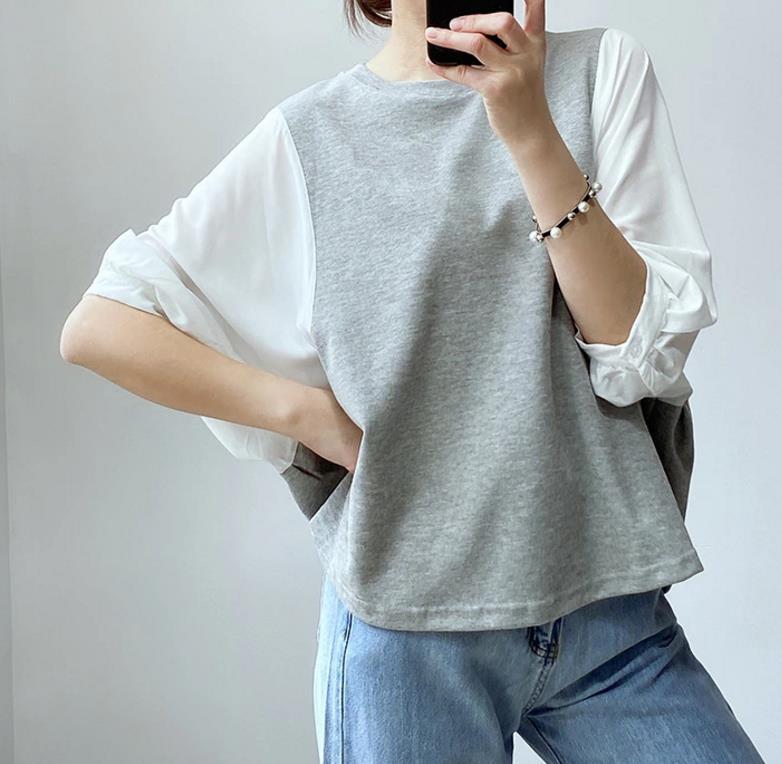 おすすめ 早い者勝ち 大人可愛い カジュアル 共2色 Tシャツ<S-12155>
