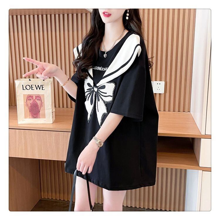 夏新作  キュート 厚手全6色フード付きパーカ<S-4582> プリントTシャツ 2色 ゆったり半袖＜S-8226＞