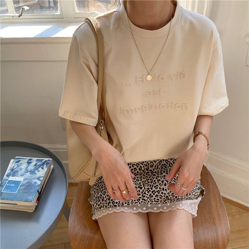 着心地抜群 アルファベット 女性力を高める Tシャツ カットソー＜S-3294＞
