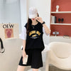 美人度アップ 切り替え チャーミング Tシャツ＋ショートパンツ セットアップ＜S-3615＞