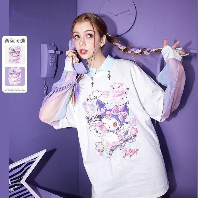 プリント ゆったり 半袖 Tシャツ <S-13129>