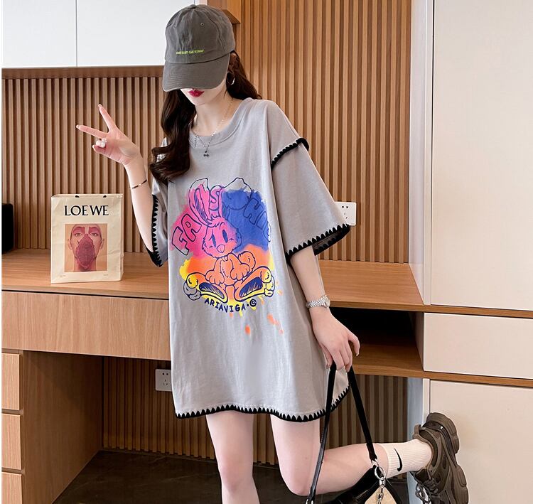 売り切れ必至 ファッション 着心地抜群 プリント 半袖 Tシャツ＜S-8336＞