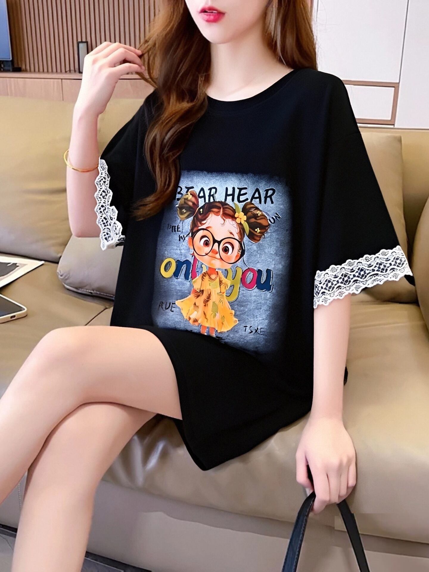 美人度アップ カジュアル 好感度UP 全4色 半袖 Tシャツ ＜S-11118＞
