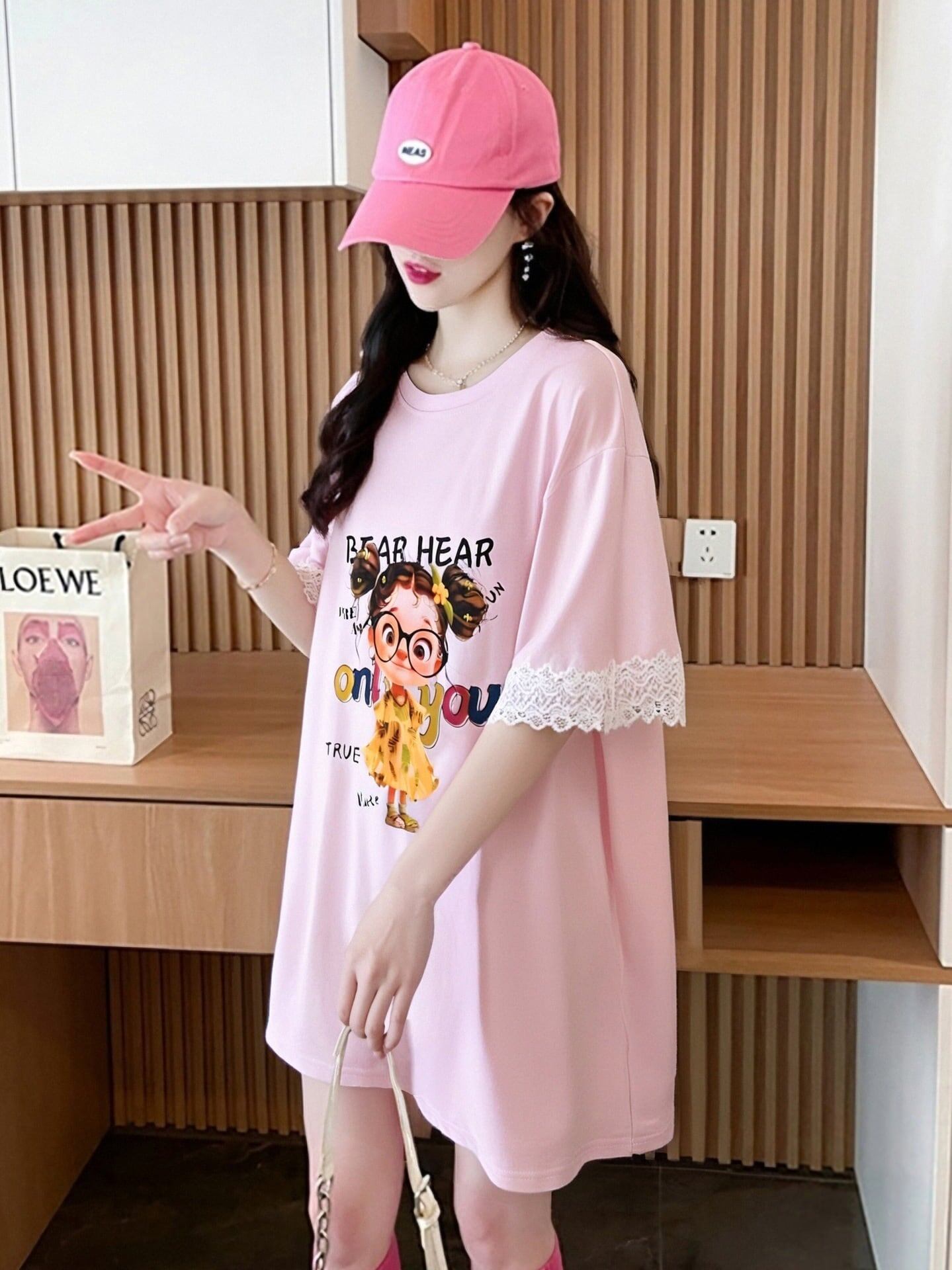 美人度アップ カジュアル 好感度UP 全4色 半袖 Tシャツ ＜S-11118＞
