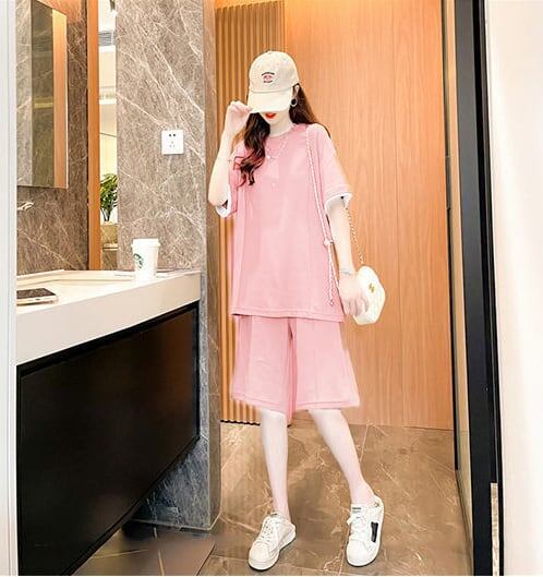 定番シンプル 半袖Ｔシャツⅹパンツセット全4色 カジュアル <S-8732>