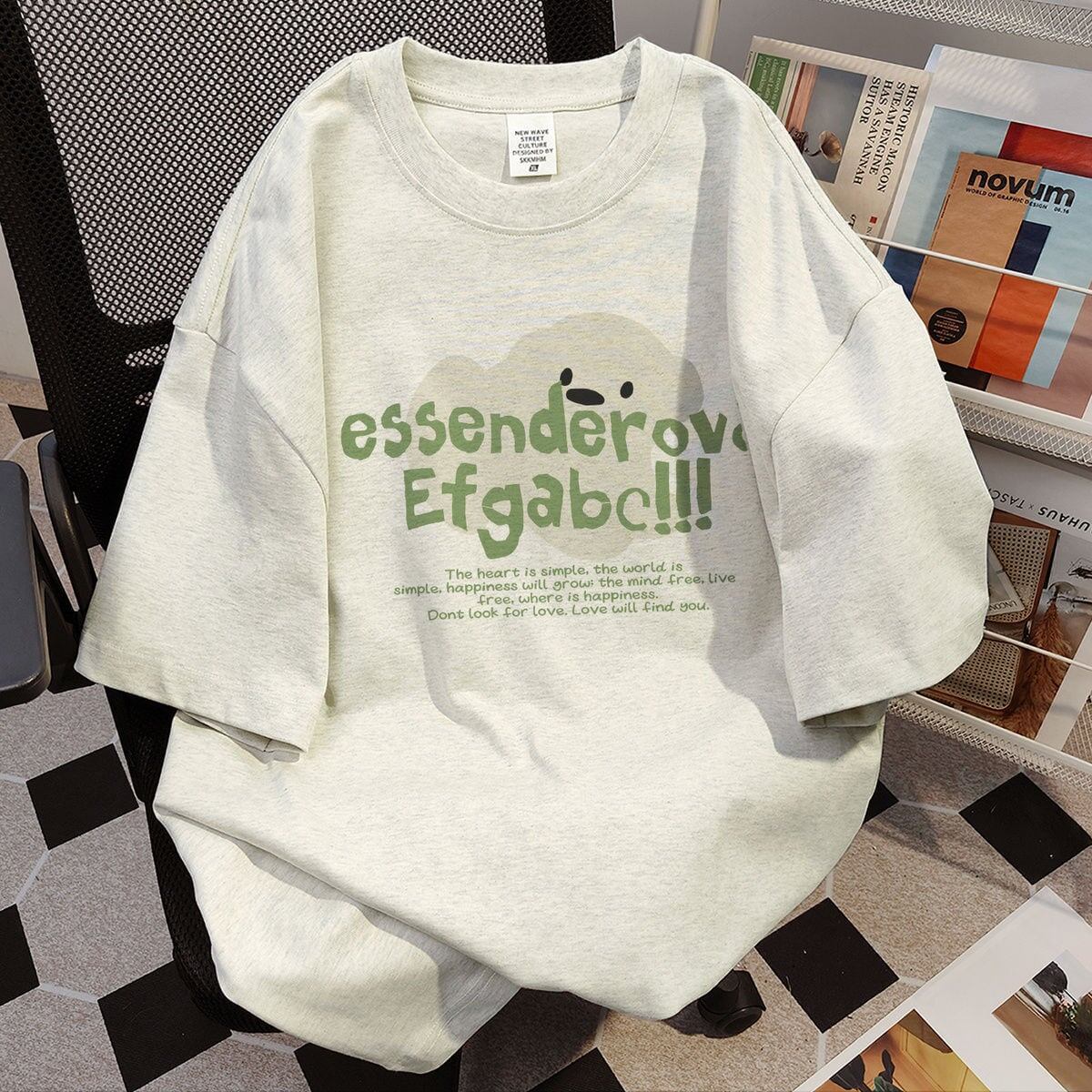 今季マストバイ プリント 定番シンプル 全5色 Tシャツ カットソー＜S-8552＞