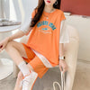 美人度アップ 切り替え チャーミング Tシャツ＋ショートパンツ セットアップ＜S-3615＞