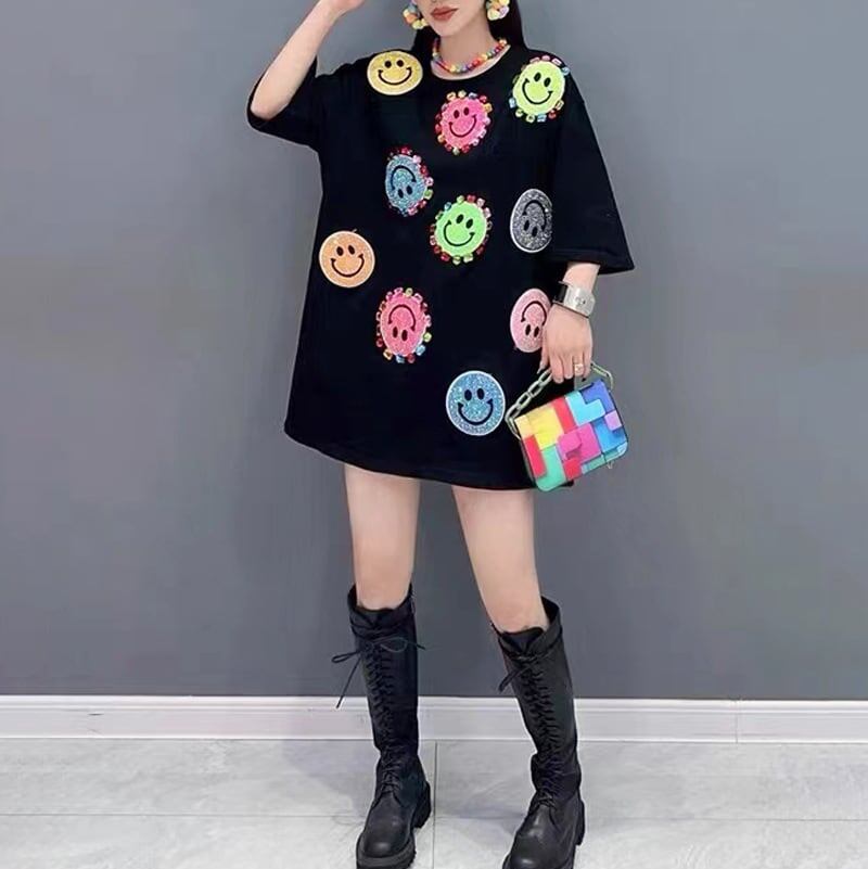 スウィート 好感度UP 海外トレンド カジュアル 全3色 半袖 Tシャツ ＜S-11506＞
