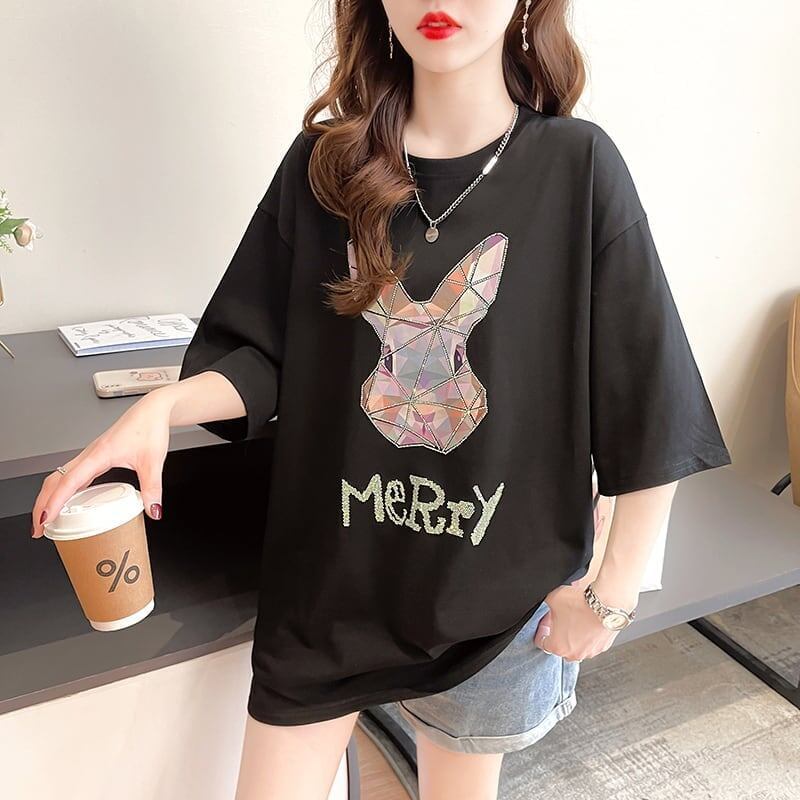 好感度満載 切り替え 着心地抜群 プリント Tシャツ カットソー＜S-3497＞