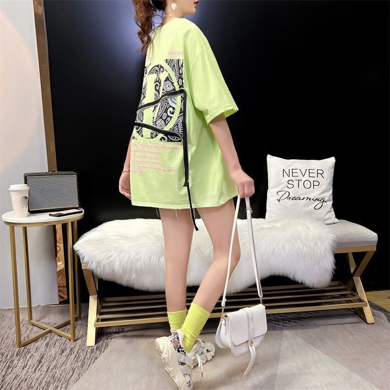 デザイン感 3色選択可 合わせやすい Tシャツ カットソー＜S-3055＞
