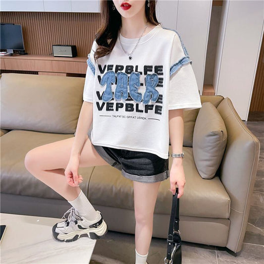 着回し力抜群 早い者勝ち 絶対流行 カジュアル 2色選択 Tシャツ<S-11645>