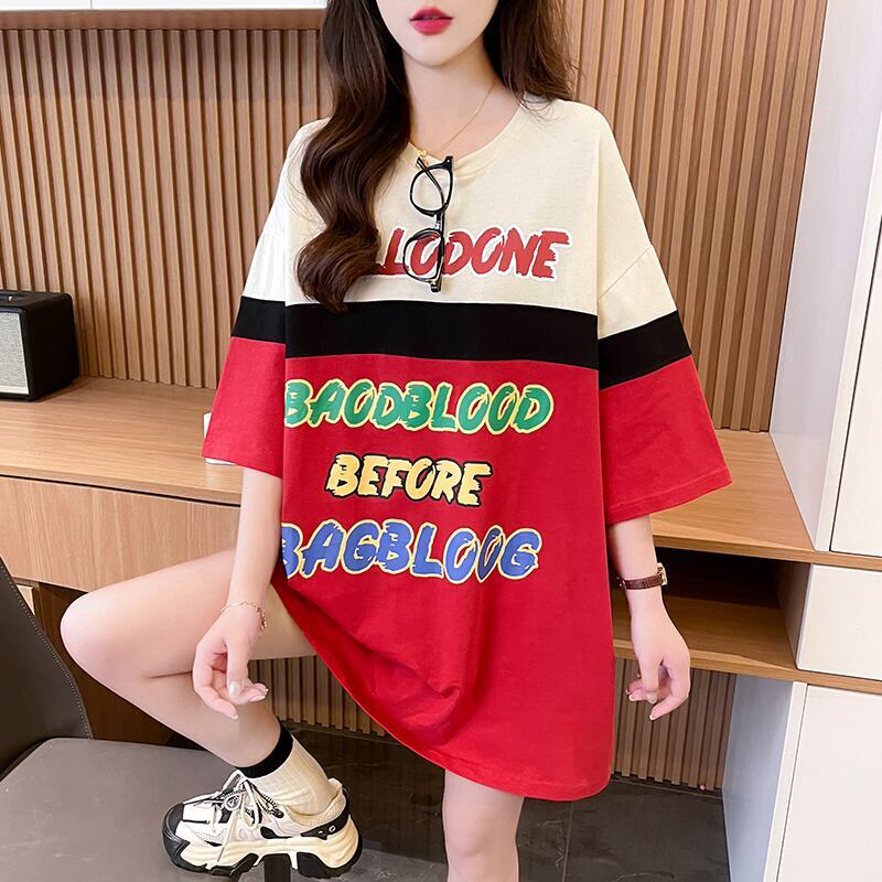 キュート 早い者勝ち 絶対流行 カジュアル 2色選択 Tシャツ<S-11134>