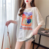 好感度満載 切り替え 美感いっぱい プリント Tシャツ カットソー＜S-3548＞