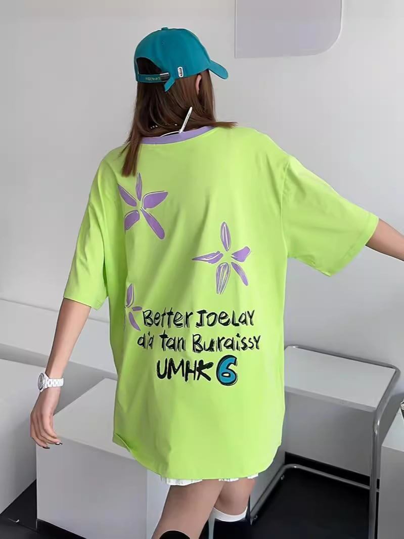 【新商品】大注目ビッグロゴ  ゆったりトップス 半袖Tシャツ全3色＜S-4917＞