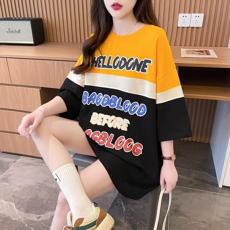 キュート 早い者勝ち 絶対流行 カジュアル 2色選択 Tシャツ<S-11134>