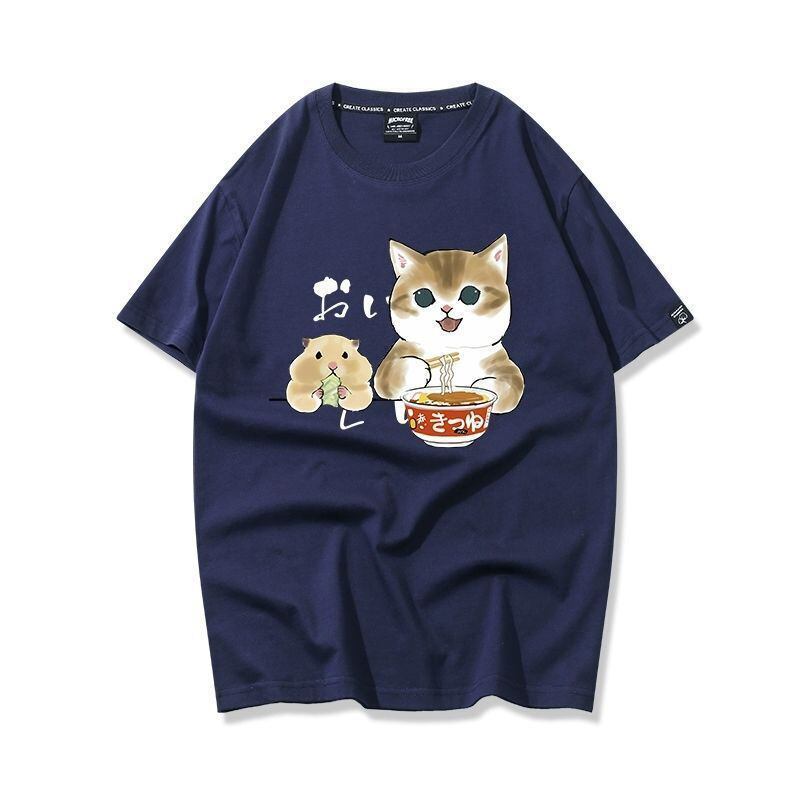 大好評 キュート 人気上昇中 着心地良い カジュアル プリント 全8色 半袖Tシャツ<S-9340>