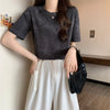 着回し力抜群 ホットダイヤモンド 定番シンプル 全2色 半袖Tシャツ カットソー ＜S-8591＞
