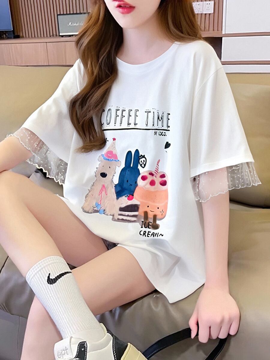 今季マストバイ 美人度アップ 大好評 好感度UP カジュアル 全4色 半袖 Tシャツ ＜S-11349＞