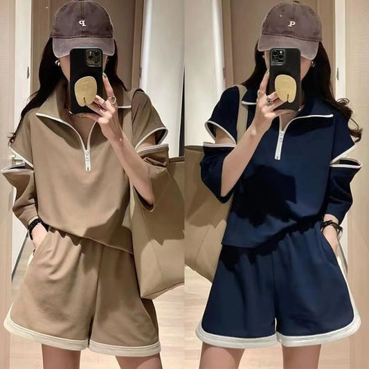 主役級 ファッション 今季マストバイ 個性派 半袖Ｔシャツⅹパンツセット<S-6533>