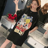 スタイリッシュ プリント 一目惚れ Tシャツ カットソー ワンピース＜S-3440＞