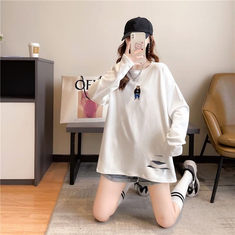 カジュアル 切り替え 着心地抜群 プリント Tシャツ カットソー＜S-3670＞