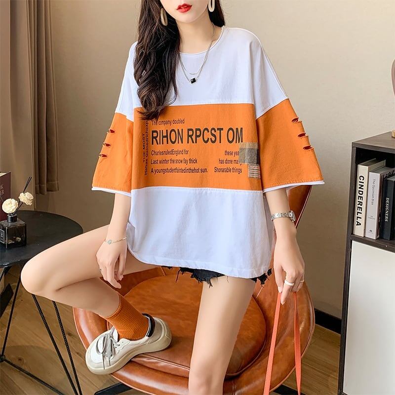 オシャレ度満点 3色選択可 美感いっぱい Tシャツ カットソー＜S-3042＞