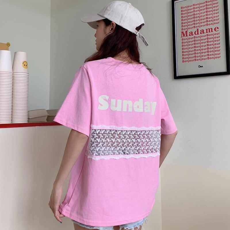 個性的なデザイン 3色選択可 バックで綺麗 Tシャツ カットソー＜S-3023＞