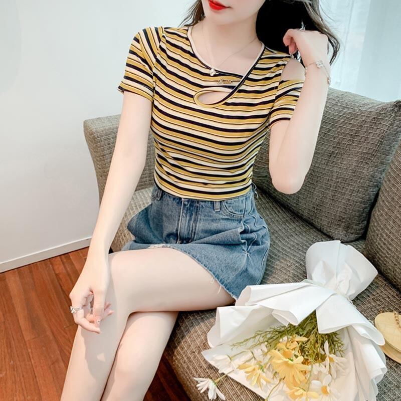 カジュアル 切り替え オシャレ度満点 プリント Tシャツ カットソー＜S-3565＞